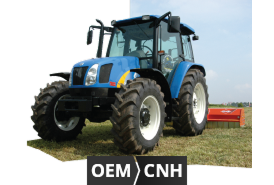Bildet av en traktor som viser at det finnes originale reservedeler til maskiner fra Ford/New Holland, John Deere og Case IH